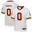 Zennovawear Mike Sainristil Washington Commanders Youth Alternate 2 Game Jersey - White