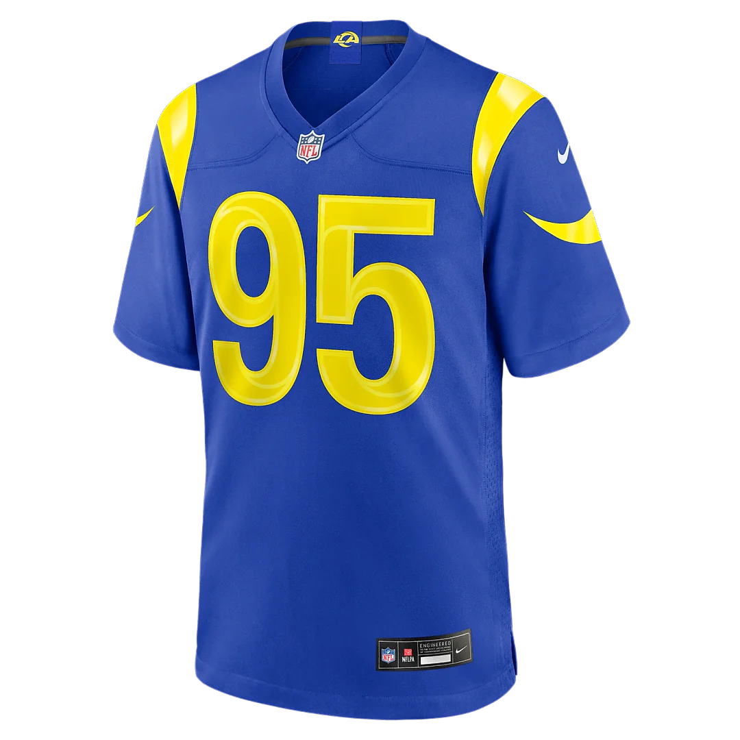 Zennovawear Myles Garrett Los Angeles Rams Youth Team Game Jersey - Royal