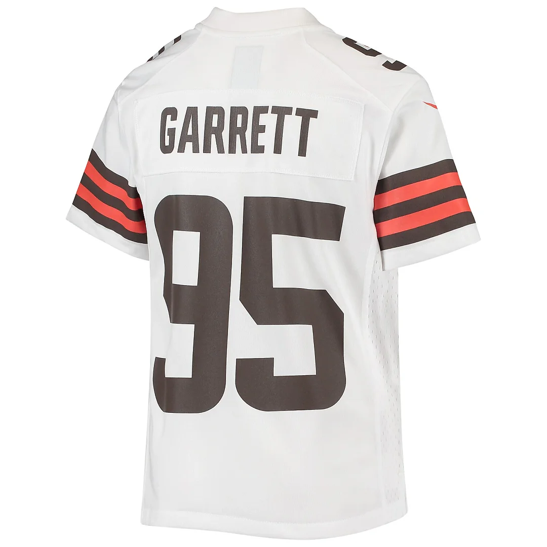 Zennovawear Myles Garrett Cleveland Browns Youth Game Jersey - White