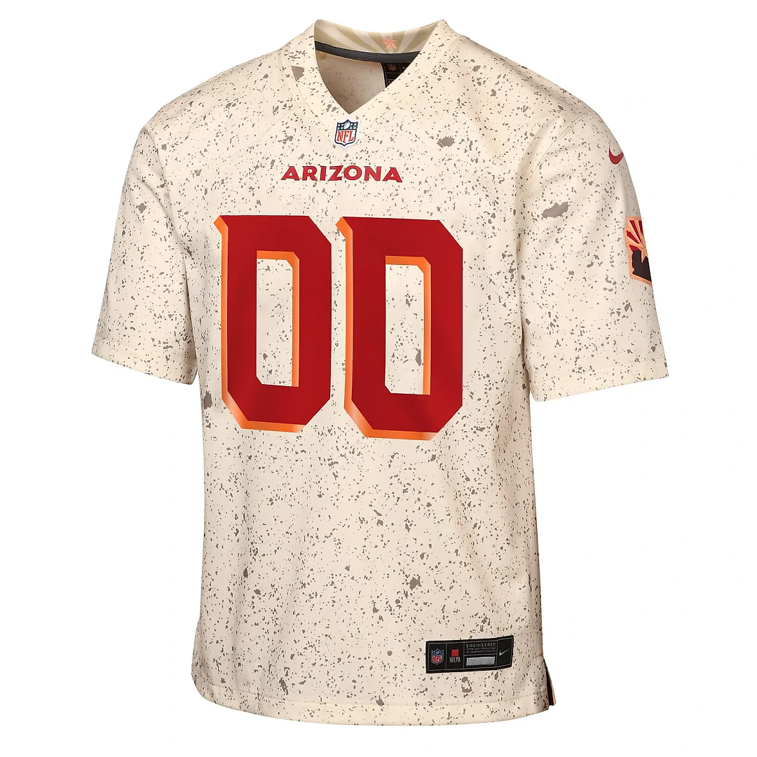 Zennovawear Arizona Cardinals Youth 2025 Rivalries Collection Custom Game Jersey - Natural