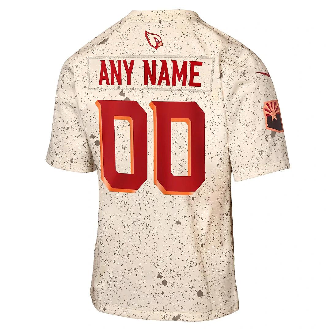 Zennovawear Arizona Cardinals Youth 2025 Rivalries Collection Custom Game Jersey - Natural