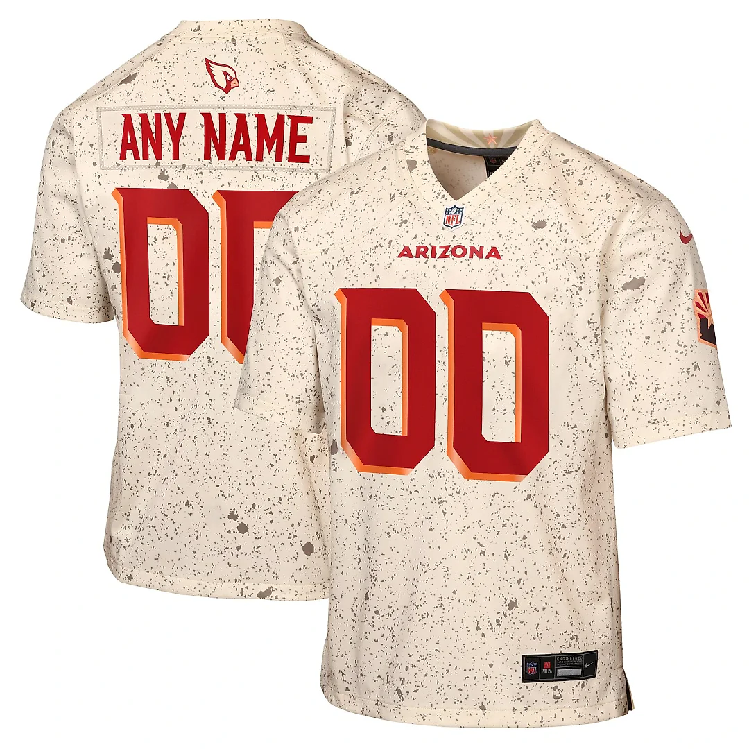 Zennovawear Arizona Cardinals Youth 2025 Rivalries Collection Custom Game Jersey - Natural