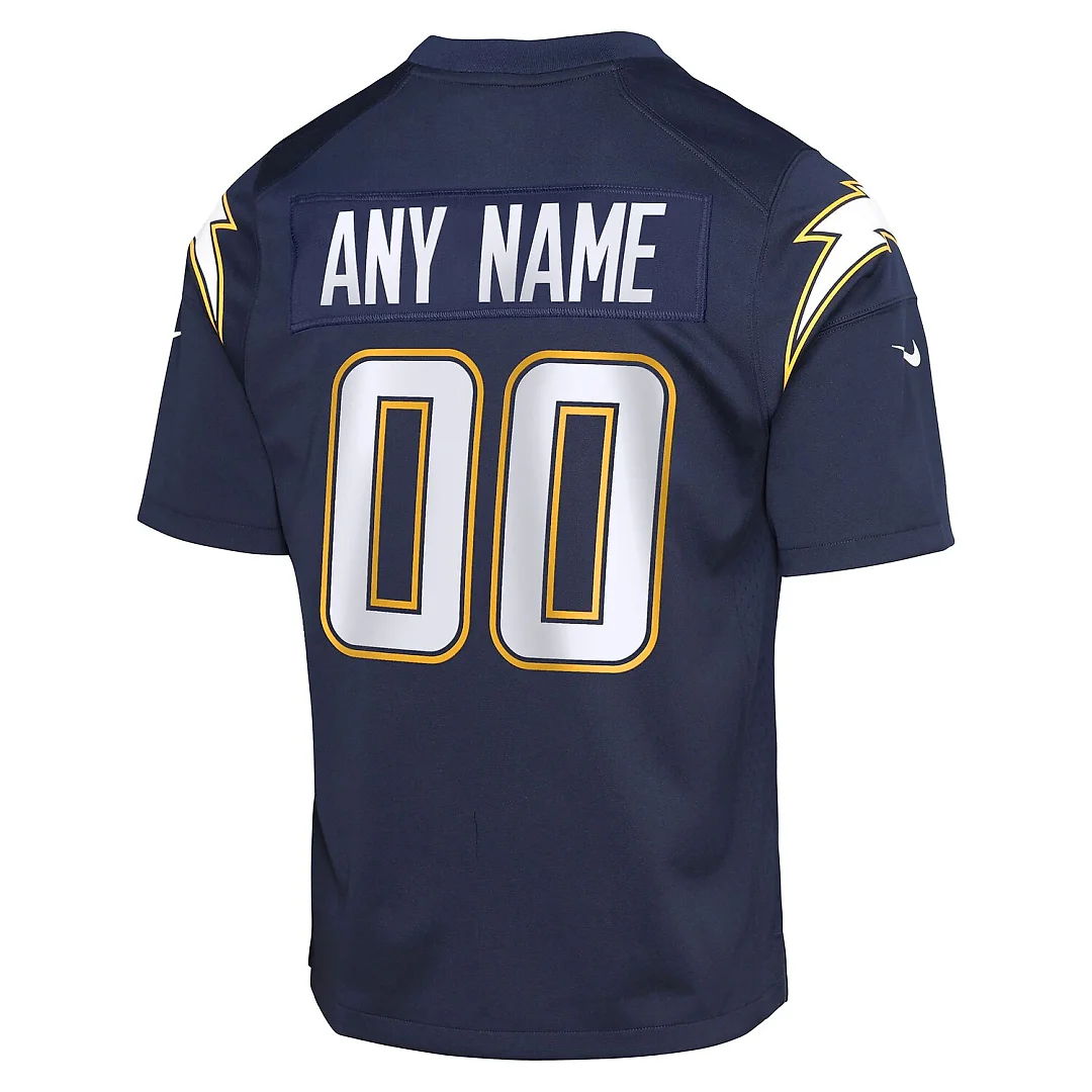 Zennovawear Los Angeles Chargers Youth Alternate Super Chargers Game Custom Jersey - Navy