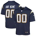Zennovawear Los Angeles Chargers Youth Alternate Super Chargers Game Custom Jersey - Navy