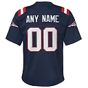 Zennovawear New England Patriots Youth Custom Game Jersey - Navy