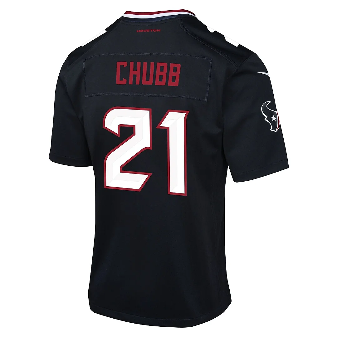 Zennovawear Nick Chubb Houston Texans Youth Team Game Jersey - Navy