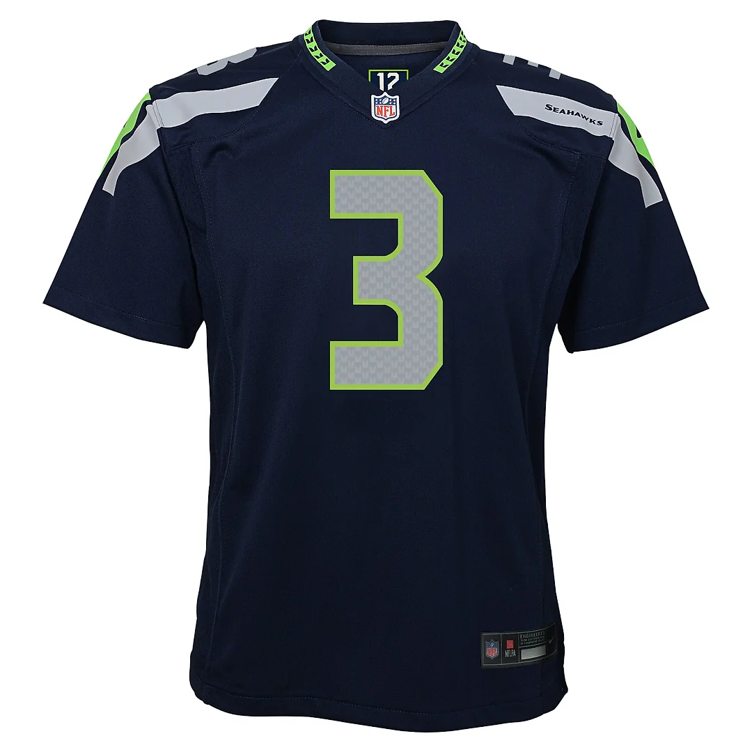 Zennovawear Nick Emmanwori Seattle Seahawks Youth Game Jersey - College Navy