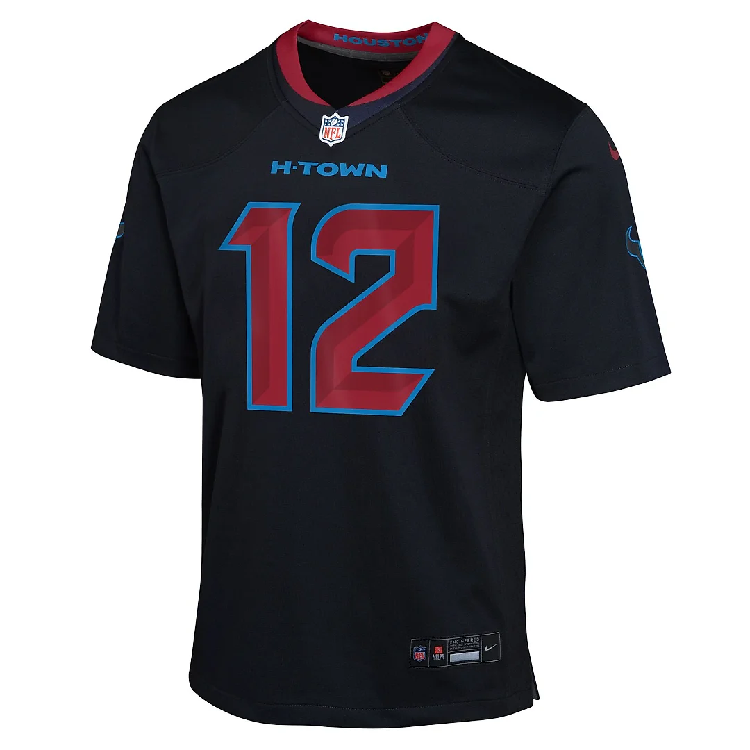Zennovawear Nico Collins Houston Texans Youth Alternate Game Jersey - Navy