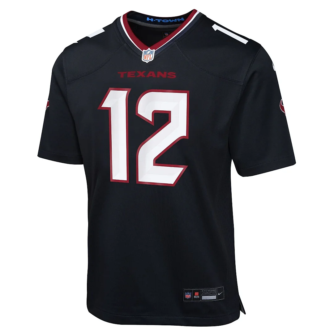 Zennovawear Nico Collins Houston Texans Youth Team Game Jersey - Navy