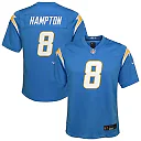 Zennovawear Omarion Hampton Los Angeles Chargers Youth Team Game Jersey - Powder Blue