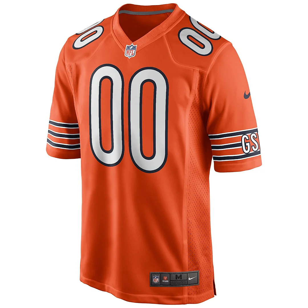 Zennovawear Chicago Bears Youth Alternate Custom Game Jersey - Orange