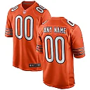 Zennovawear Chicago Bears Youth Alternate Custom Game Jersey - Orange