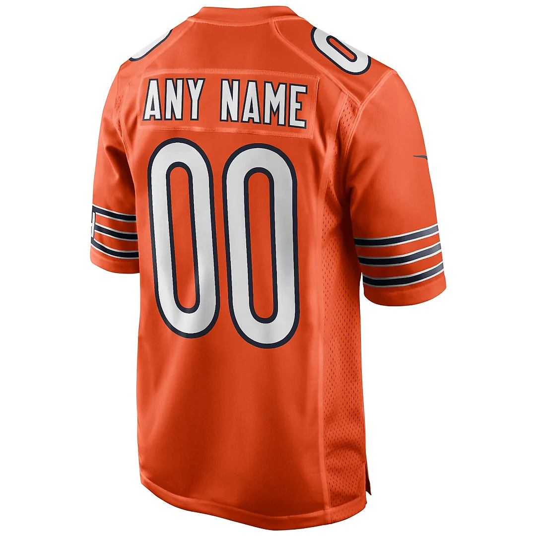 Zennovawear Chicago Bears Youth Alternate Custom Game Jersey - Orange