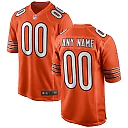 Zennovawear Chicago Bears Youth Alternate Custom Game Jersey - Orange