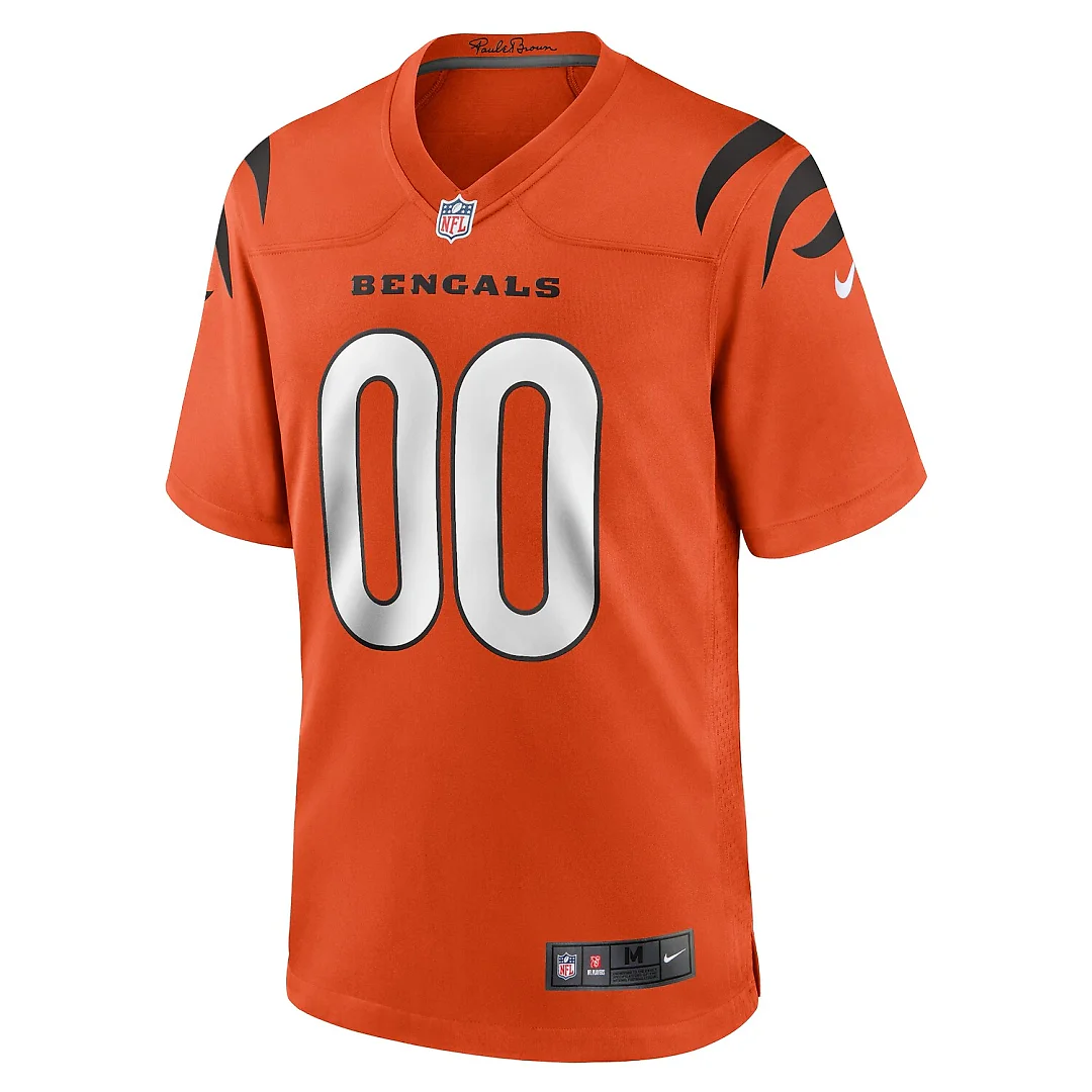 Zennovawear Cincinnati Bengals Youth Alternate Game Custom Jersey - Orange