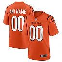 Zennovawear Cincinnati Bengals Youth Alternate Game Custom Jersey - Orange