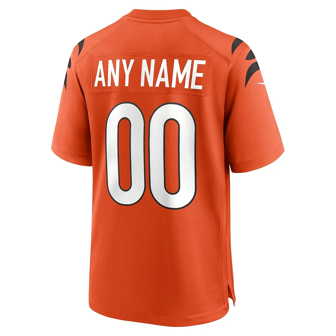 Zennovawear Cincinnati Bengals Youth Alternate Game Custom Jersey - Orange