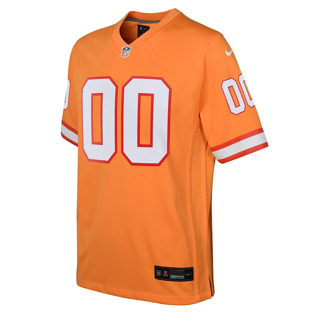 Zennovawear Tampa Bay Buccaneers Youth Custom Throwback Game Jersey - Orange