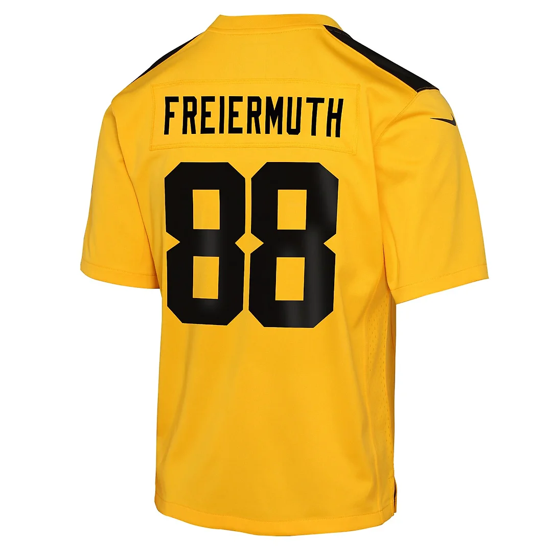 Zennovawear Pat Freiermuth Pittsburgh Steelers Youth Alternate 1933 Throwback Game Jersey - Gold