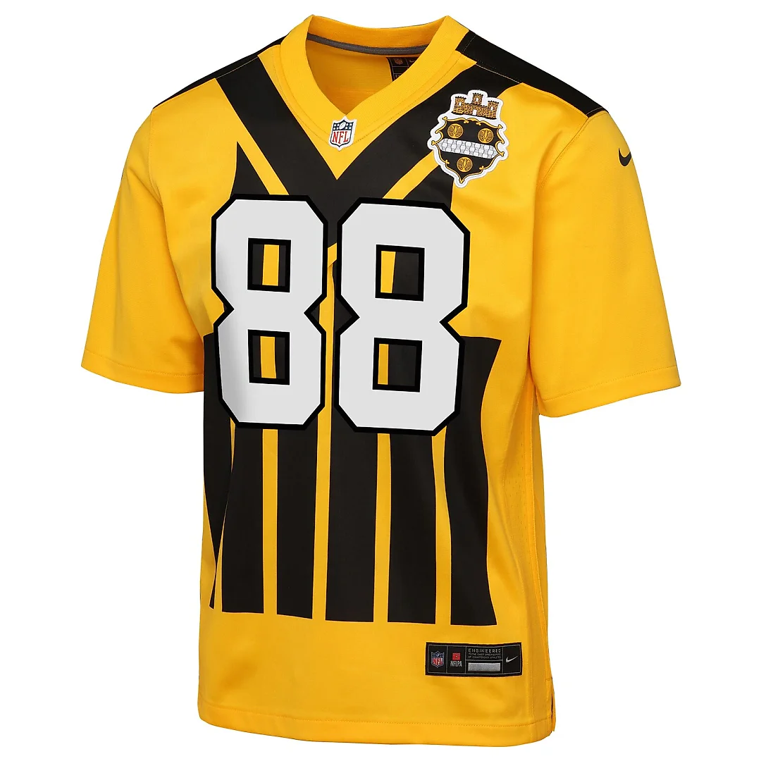 Zennovawear Pat Freiermuth Pittsburgh Steelers Youth Alternate 1933 Throwback Game Jersey - Gold
