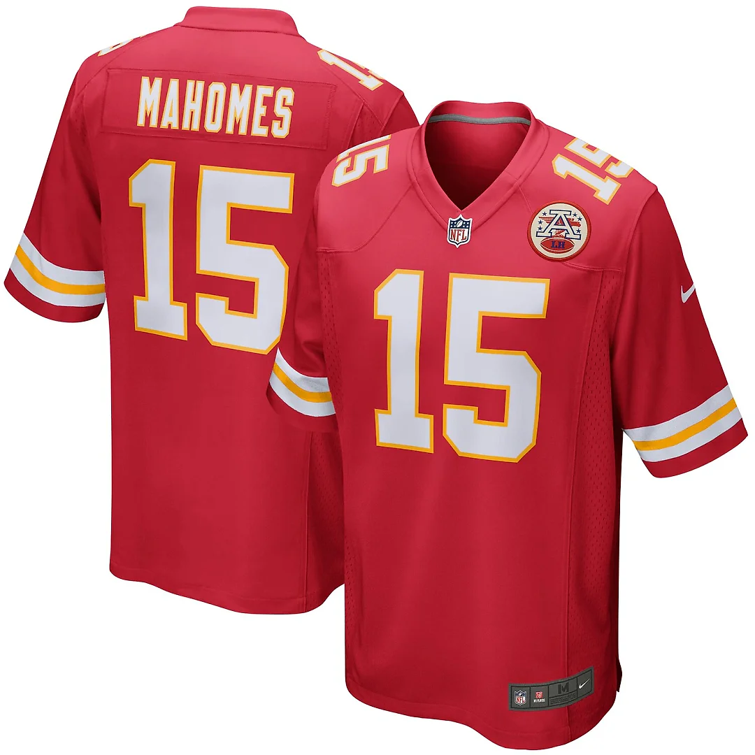 Zennovawear Patrick Mahomes Kansas City Chiefs Youth Game Jersey - Red