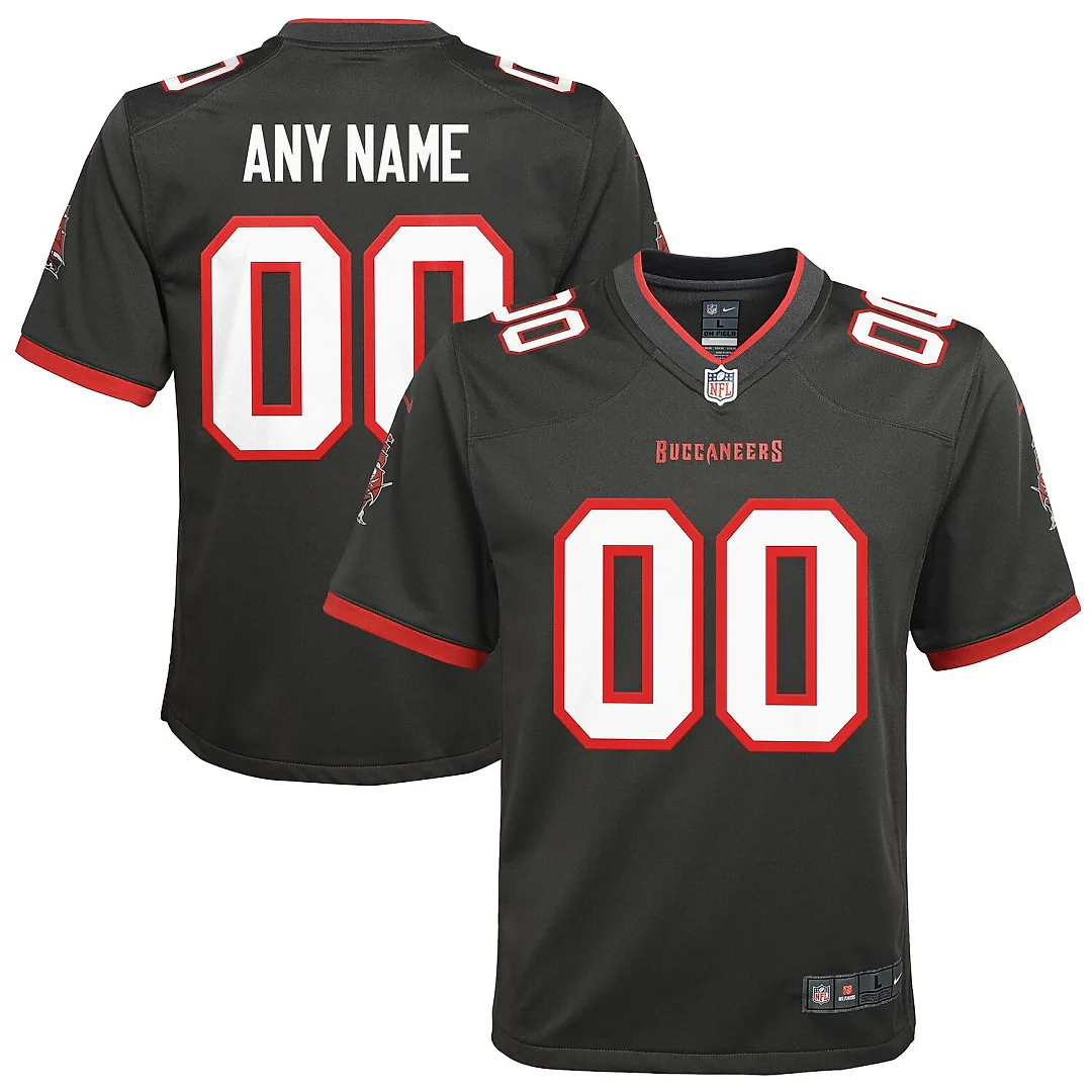 Zennovawear Tampa Bay Buccaneers Youth Alternate Custom Game Jersey - Pewter