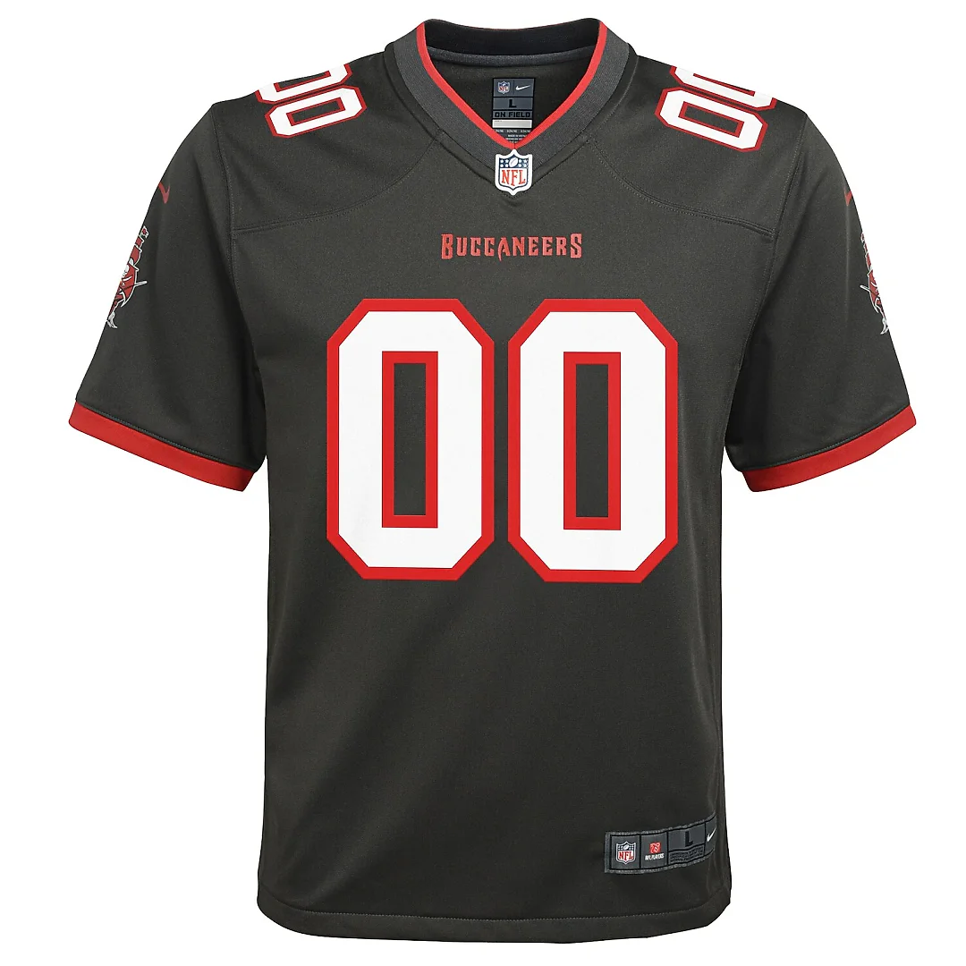 Zennovawear Tampa Bay Buccaneers Youth Alternate Custom Game Jersey - Pewter