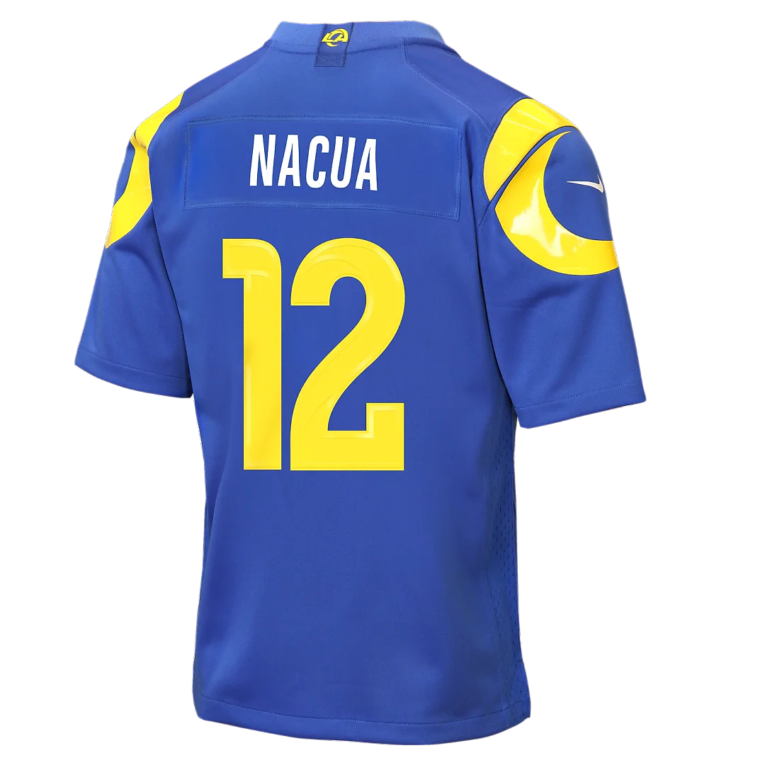 Zennovawear Puka Nacua Los Angeles Rams Youth Game Jersey - Royal