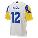 Zennovawear Puka Nacua Los Angeles Rams Youth Game Jersey - White