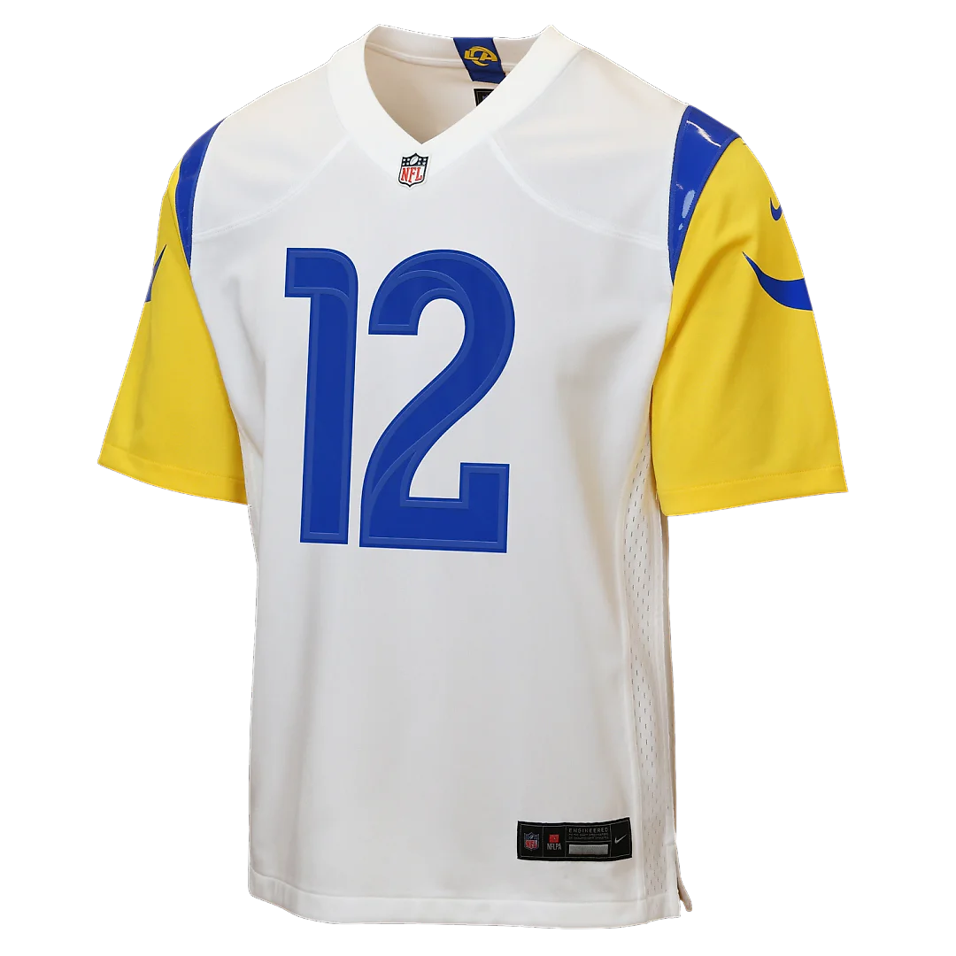 Zennovawear Puka Nacua Los Angeles Rams Youth Game Jersey - White