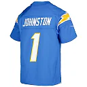 Zennovawear Quentin Johnston Los Angeles Chargers Youth Game Jersey - Powder Blue