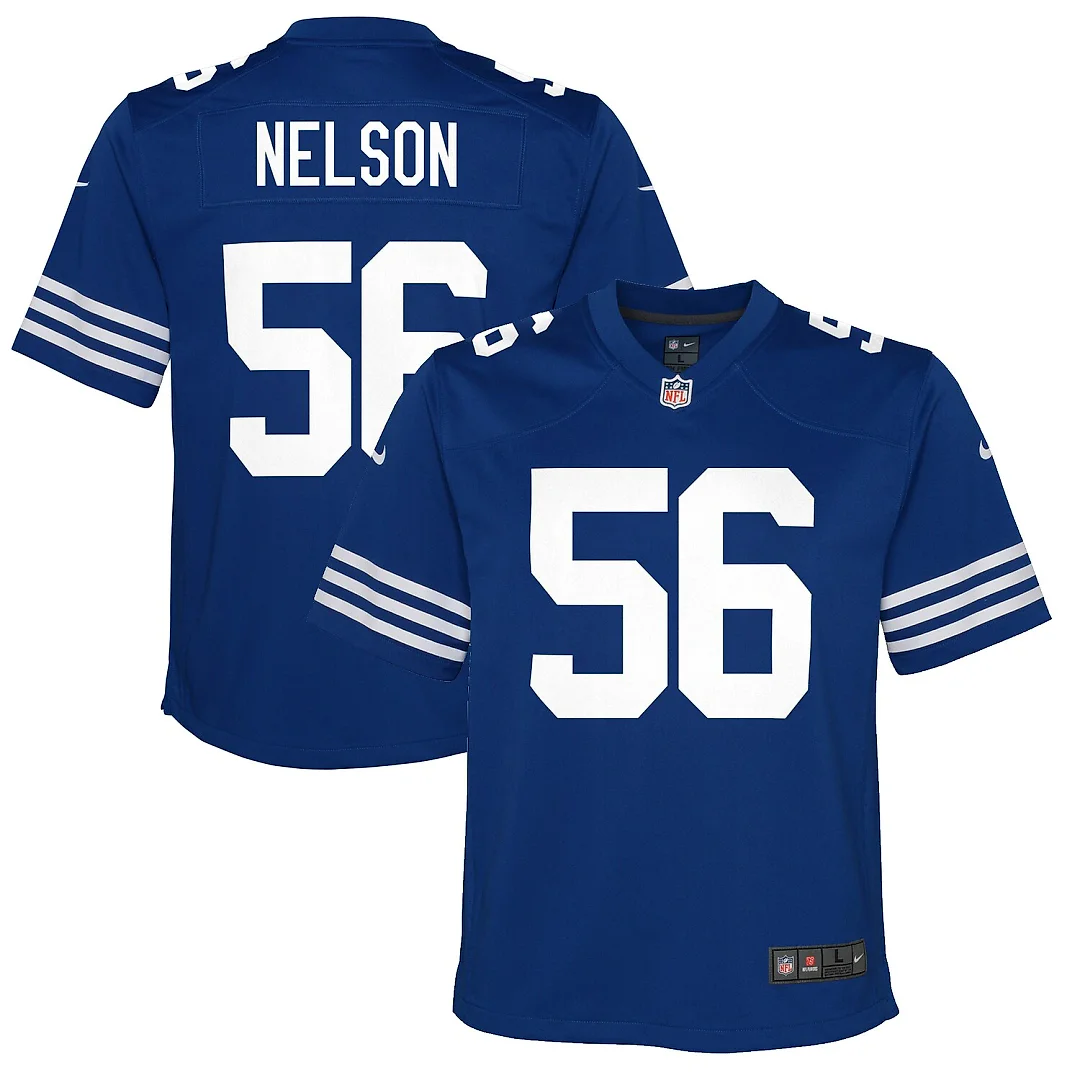 Zennovawear Quenton Nelson Indianapolis Colts Youth Game Jersey - Royal