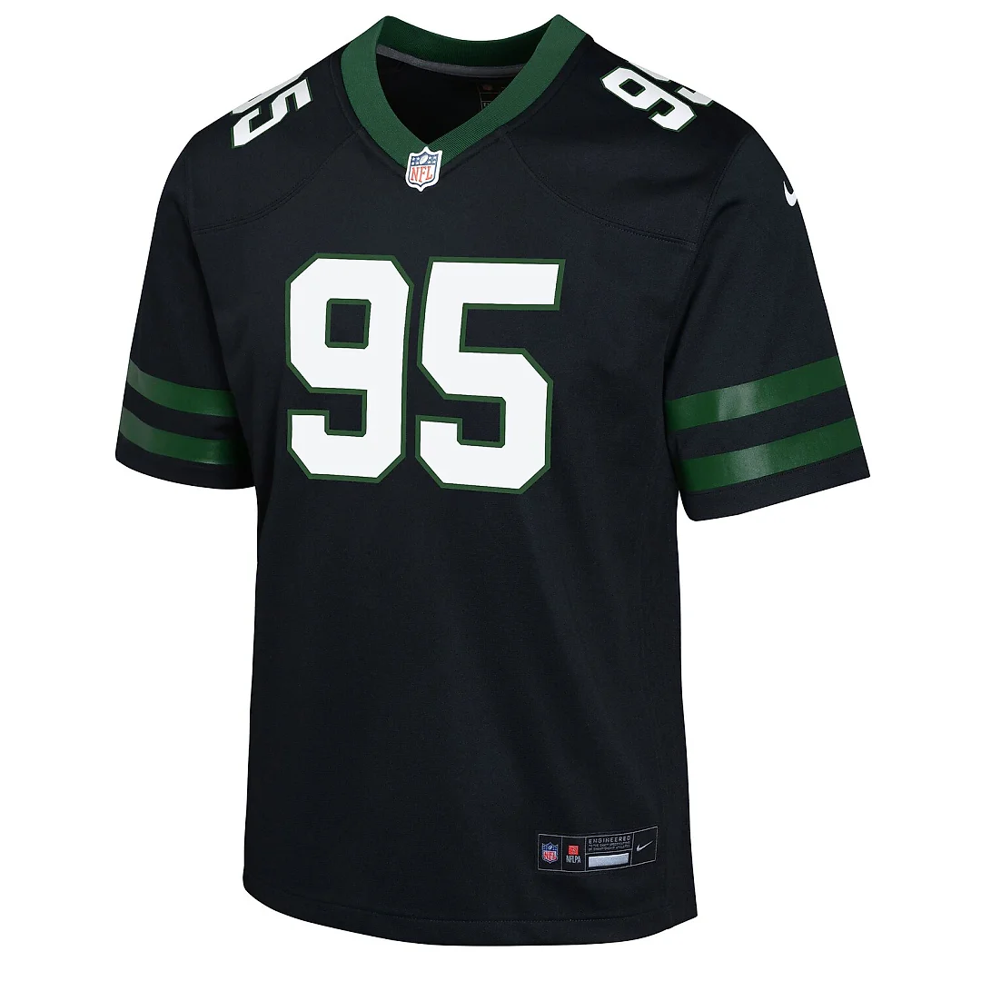 Zennovawear Quinnen Williams New York Jets Youth Game Jersey - Black