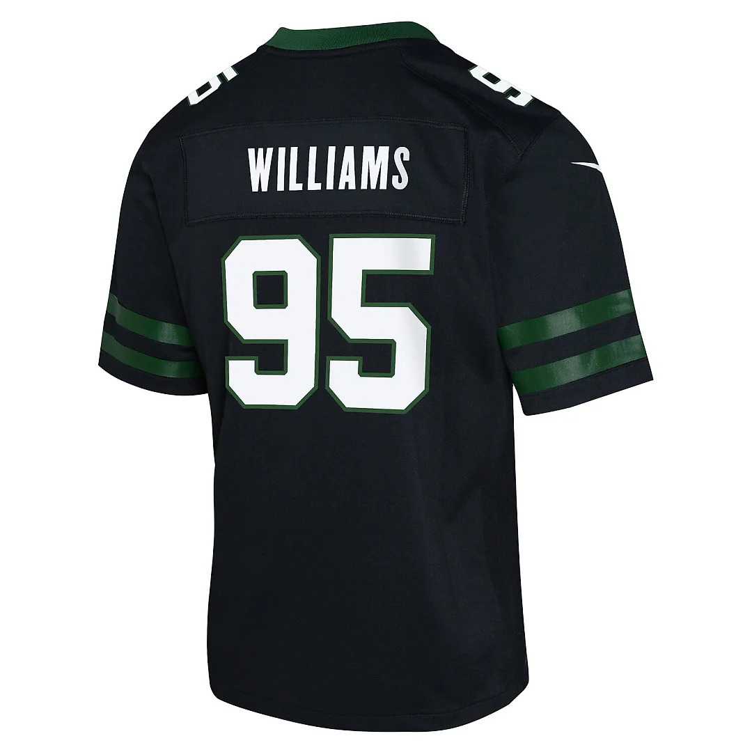 Zennovawear Quinnen Williams New York Jets Youth Game Jersey - Black
