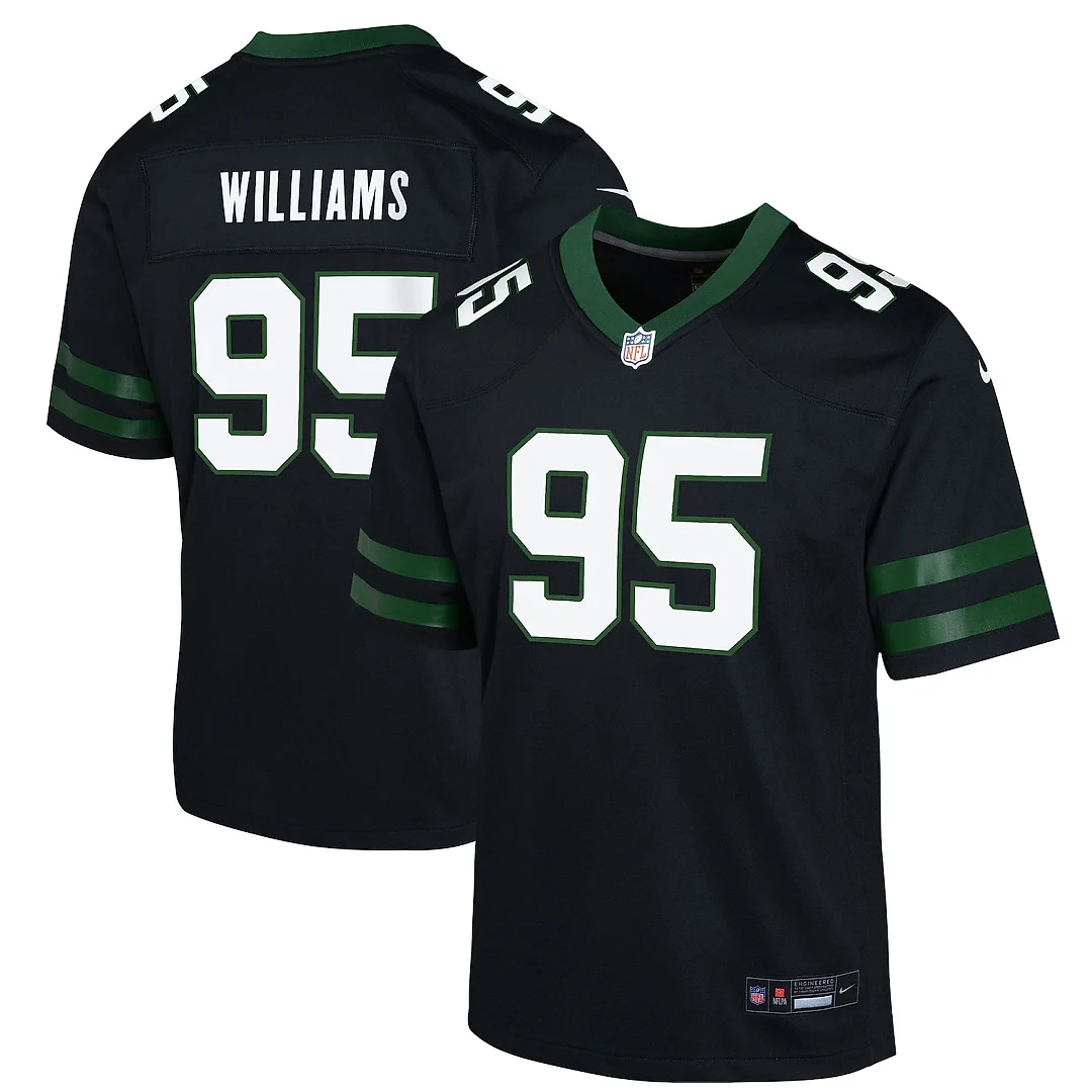Zennovawear Quinnen Williams New York Jets Youth Game Jersey - Black