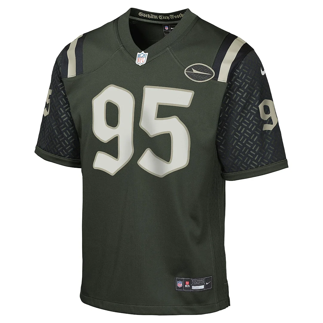 Zennovawear Quinnen Williams New York Jets Youth 2025 Rivalries Collection Game Jersey - Gotham Green