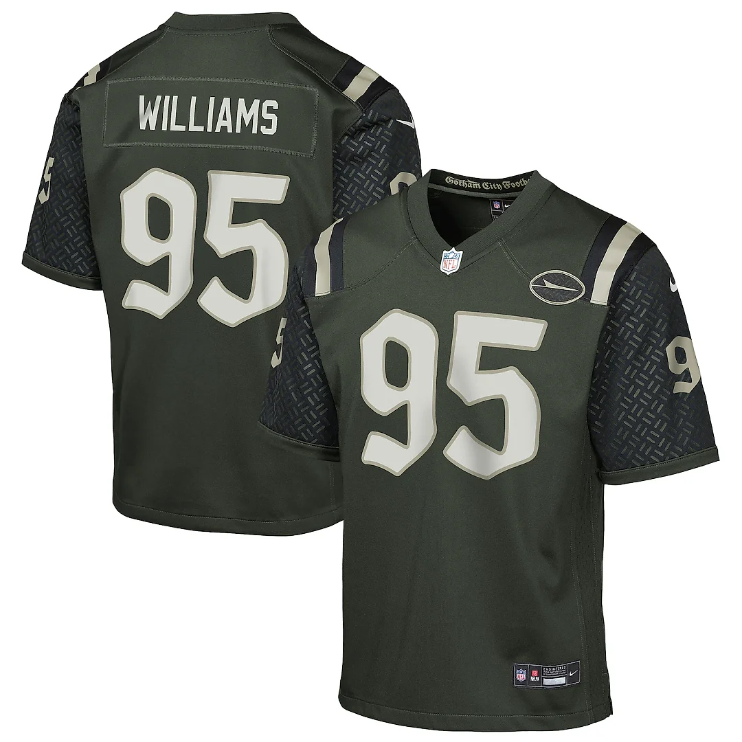 Zennovawear Quinnen Williams New York Jets Youth 2025 Rivalries Collection Game Jersey - Gotham Green