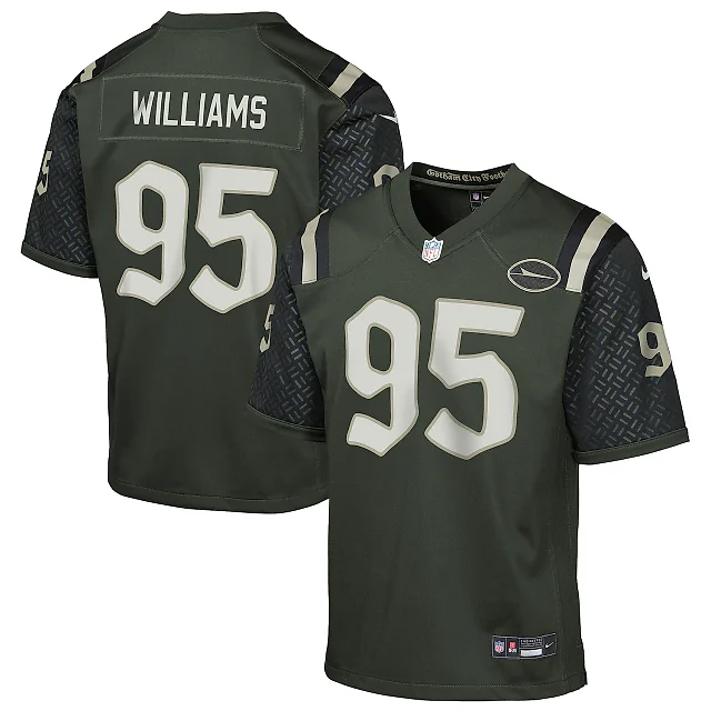 Zennovawear Quinnen Williams New York Jets Youth 2025 Rivalries Collection Game Jersey - Gotham Green