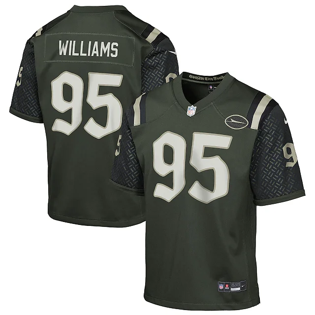 Zennovawear Quinnen Williams New York Jets Youth 2025 Rivalries Collection Game Jersey - Gotham Green