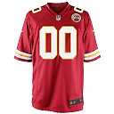 Zennovawear Kansas City Chiefs Youth Custom Game Jersey - Red