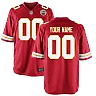 Zennovawear Kansas City Chiefs Youth Custom Game Jersey - Red