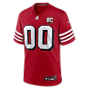 Zennovawear San Francisco 49ers Youth 80th Anniversary Alternate Custom Game Jersey - Red