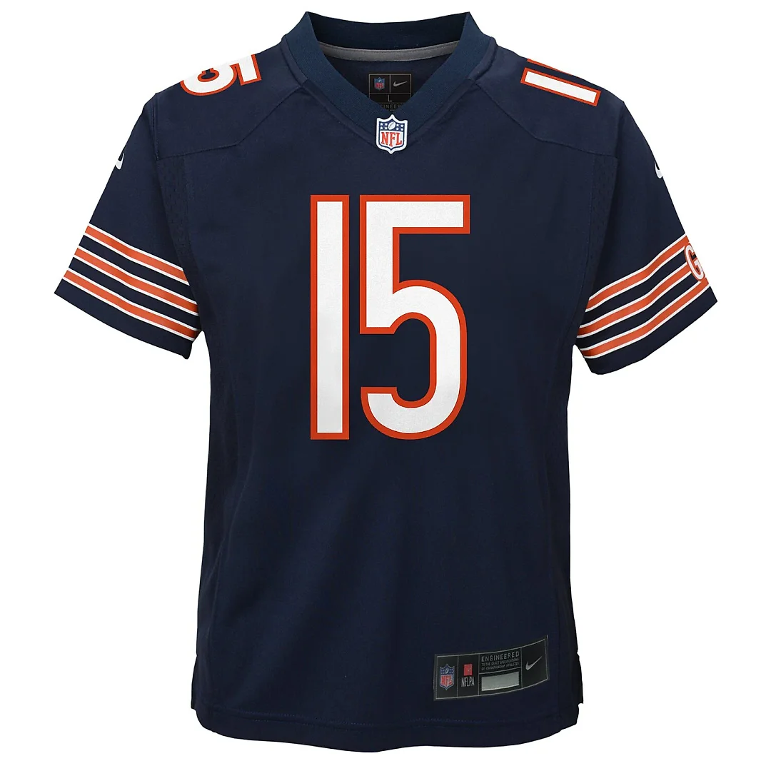 Zennovawear Rome Odunze Chicago Bears Youth Game Jersey - Navy