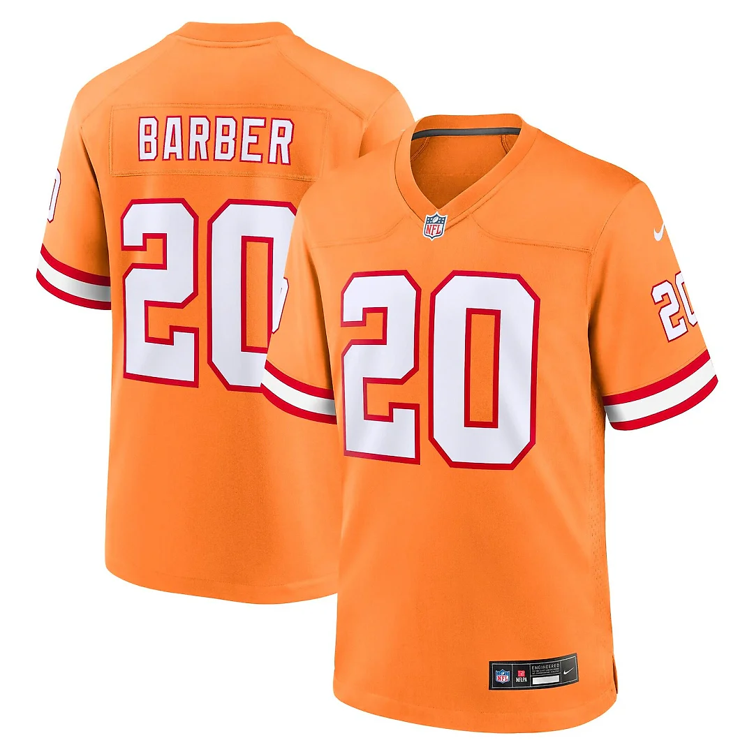 Zennovawear Ronde Barber Tampa Bay Buccaneers Youth Retired Player Game Jersey - Orange