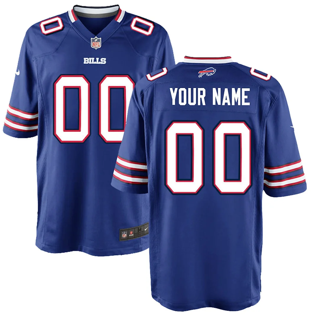 Zennovawear Buffalo Bills Youth Custom Game Jersey - Royal