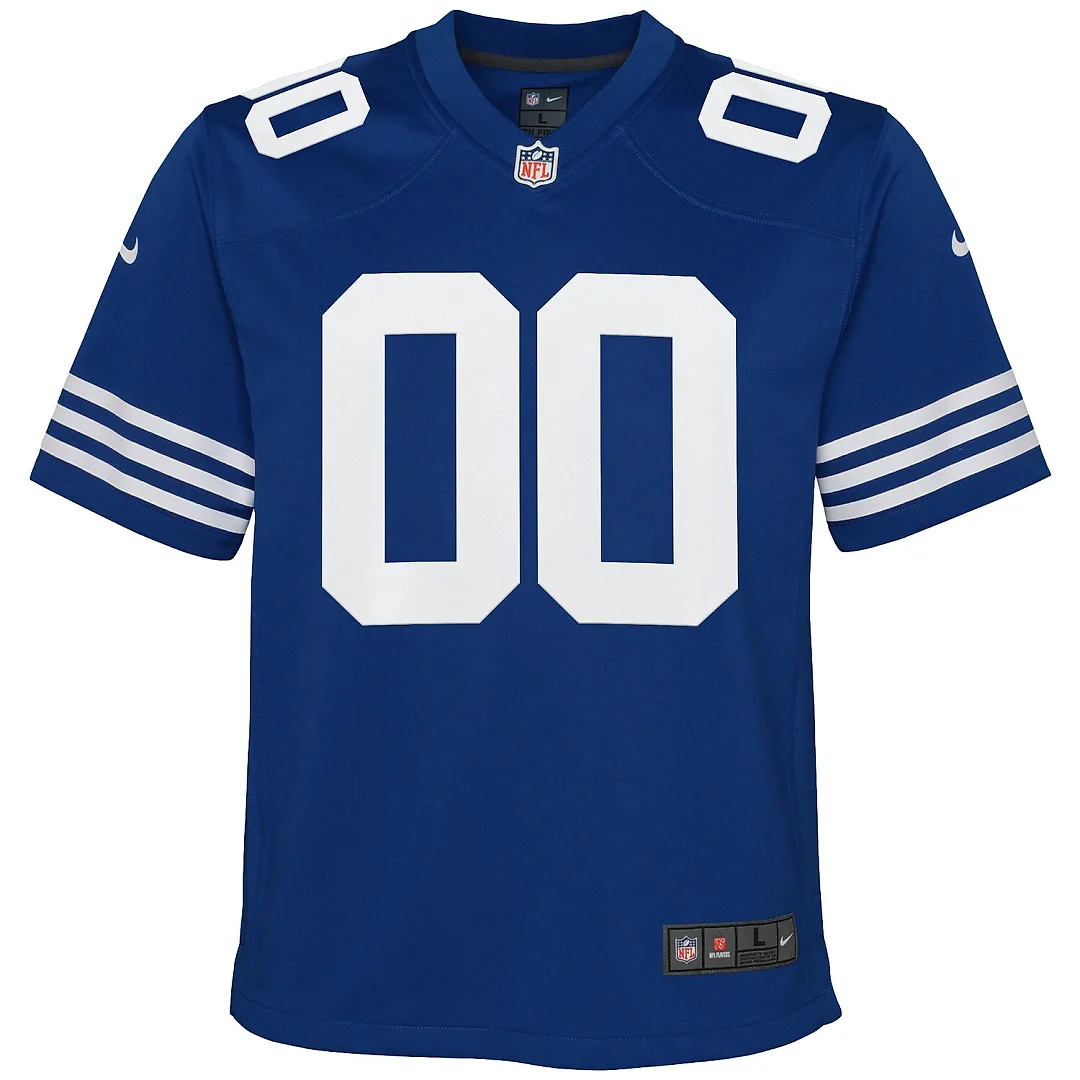 Zennovawear Indianapolis Colts Youth Alternate Custom Game Jersey - Royal