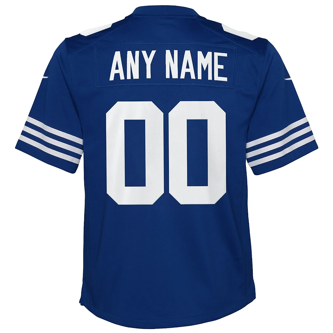 Zennovawear Indianapolis Colts Youth Alternate Custom Game Jersey - Royal