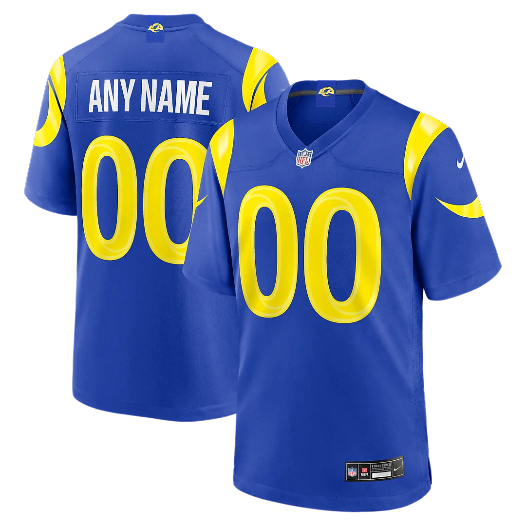 Zennovawear Los Angeles Rams Youth Custom Game Jersey - Royal