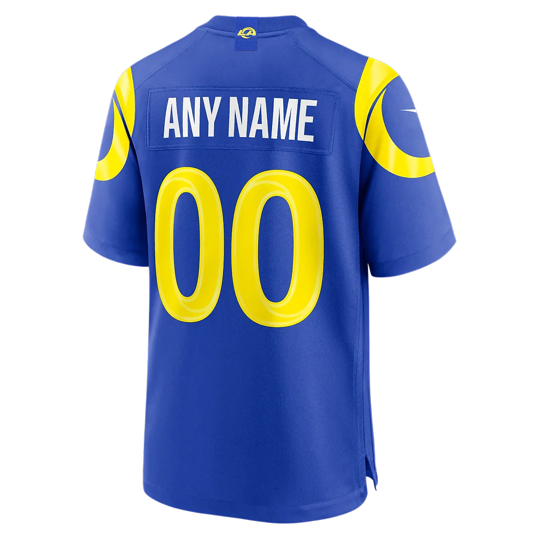Zennovawear Los Angeles Rams Youth Custom Game Jersey - Royal