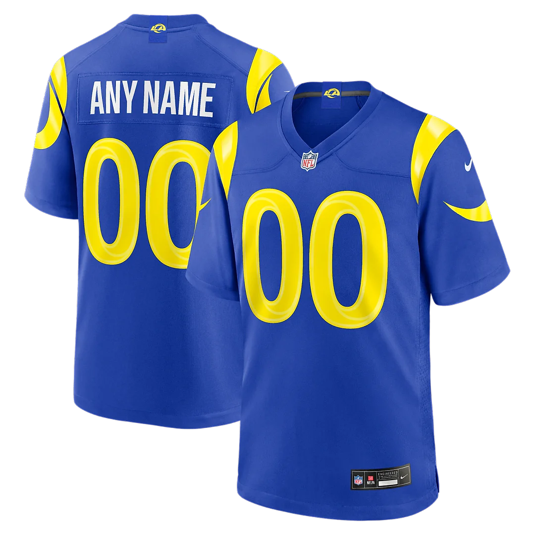 Zennovawear Los Angeles Rams Youth Custom Game Jersey - Royal